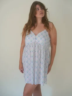 Airy Poplin Mini Dress Cottage Meadow