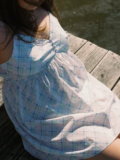 Airy Poplin Mini Dress Cottage Meadow