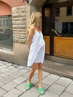 Airy Poplin Mini Dress Cottage Meadow