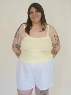 Airy Poplin Mini Shorts White