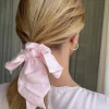 Angel Bow Scrunchie Pink