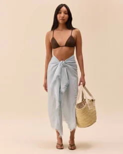 Beach Scarf DA Seaside Blue