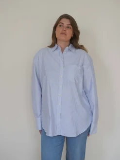 Breezy Classic Shirt Blue Stripe