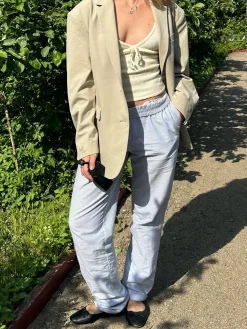 Breezy Pants Blue Stripe