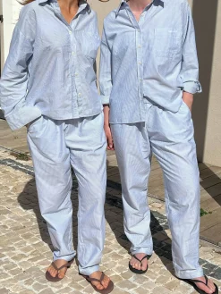 Breezy Pants Blue Stripe