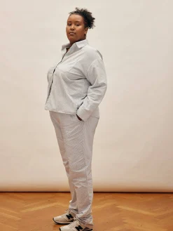 Breezy Pants Blue Stripe - Tall