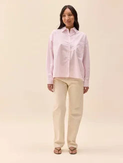 Breezy Shirt Pink Stripe