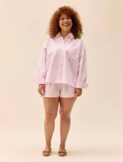 Breezy Shirt Pink Stripe