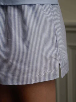 Breezy Short Shorts Blue Stripe