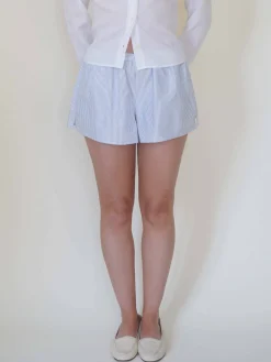 Breezy Short Shorts Blue Stripe