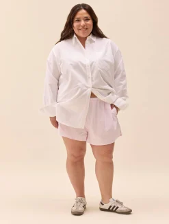 Breezy Short Shorts Pink Stripe