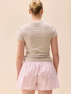 Breezy Short Shorts Pink Stripe