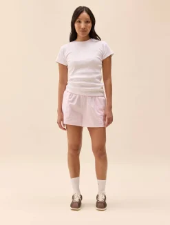 Breezy Short Shorts Pink Stripe