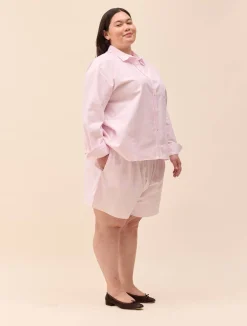 Breezy Short Shorts Pink Stripe