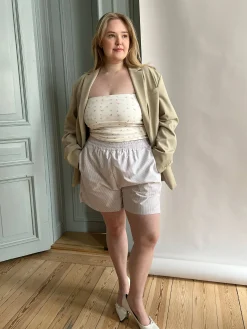 Breezy Shorts Beige Stripe