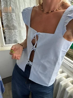 Breezy Tie Top Blue