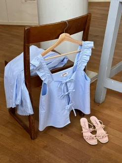 Breezy Tie Top Blue