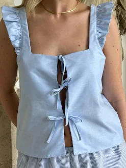 Breezy Tie Top Blue