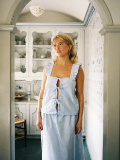 Breezy Tie Top Blue