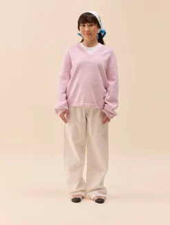 Broderie Pants White