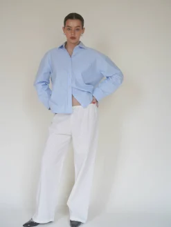 Broderie Pants White