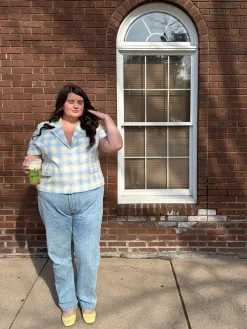 Brunch Blazer Blue Plaid