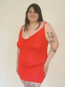 Citrine Mini Dress Red