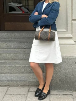 Corduroy Skirt White