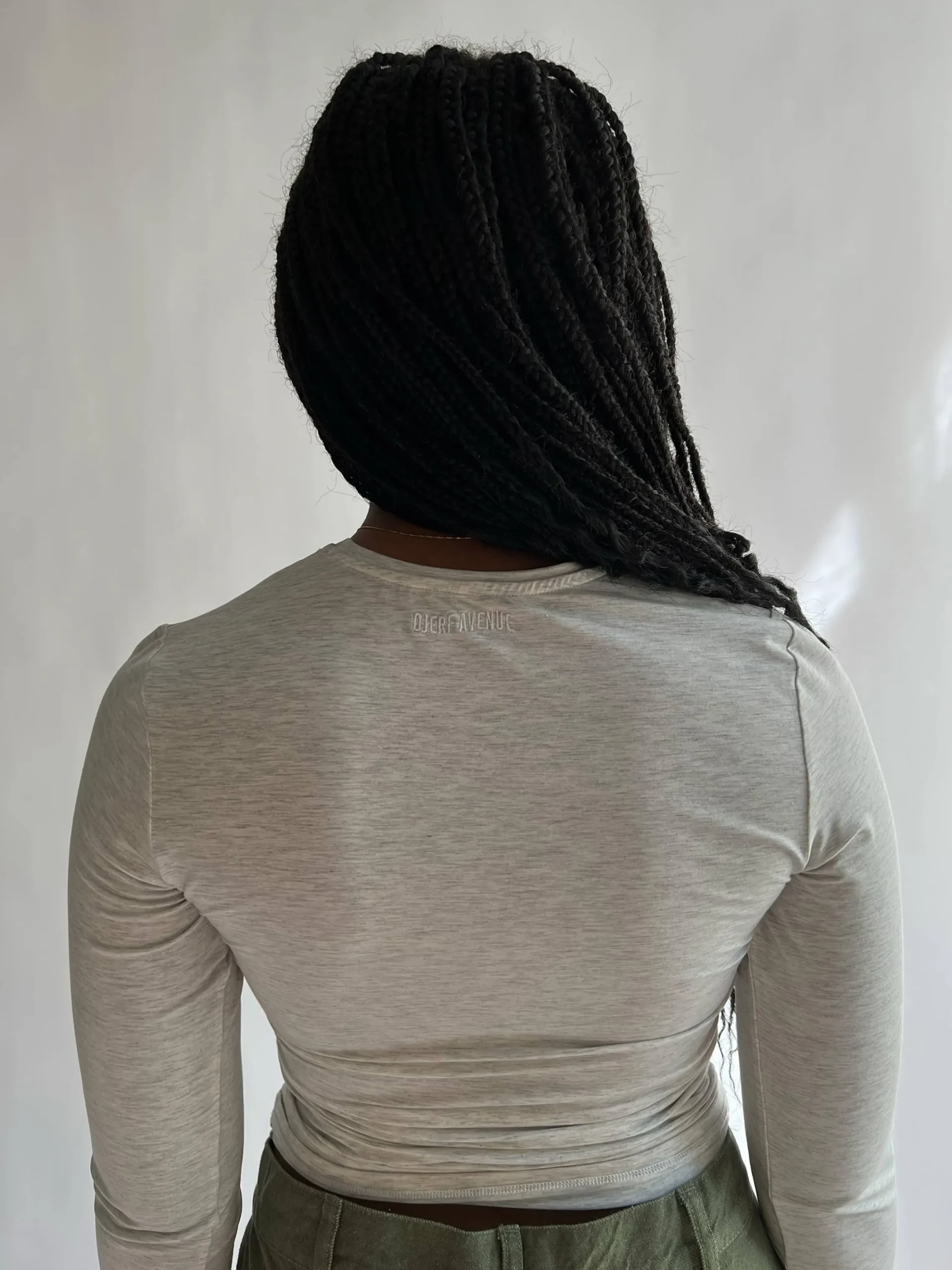 Daily Long Sleeve Top Grey Melange