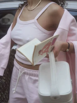 Daily Tank Top Ribbed Baby Pink