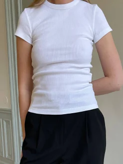 Daily T-Shirt Ribbed White