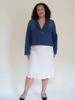 Day-to-day Denim Blazer Dark Blue
