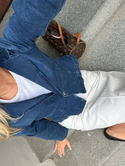 Day-to-day Denim Blazer Dark Blue