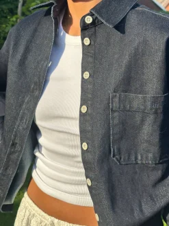 Denim Shirt Dark Blue