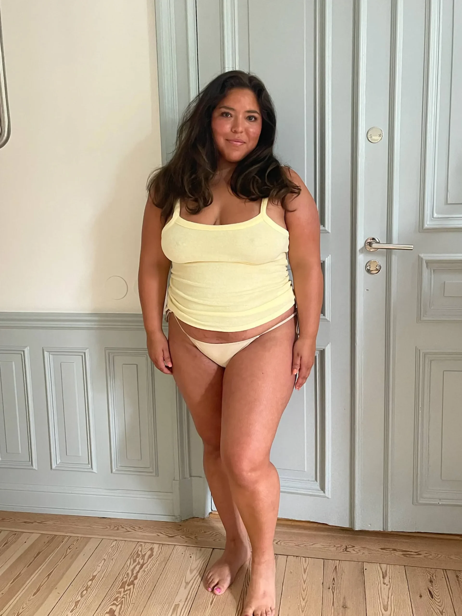 Divine Satin Bikini Bottom Sand Castle