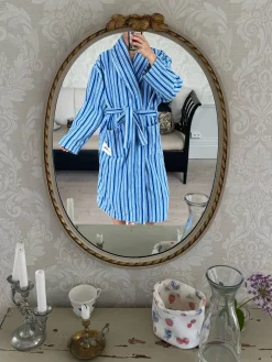 Essential Robe Blue Stripe