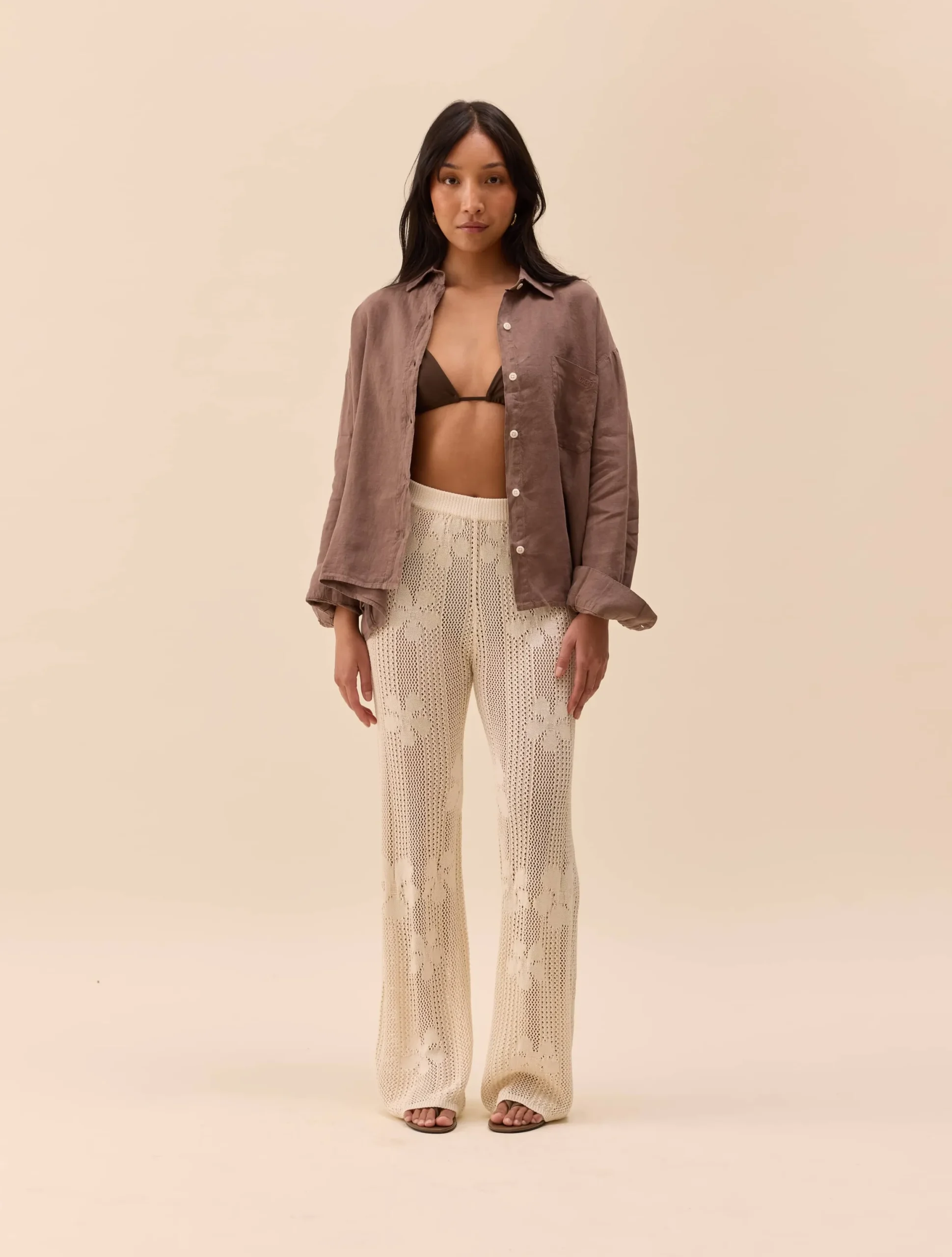 Flower Pants Ivory