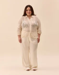 Flower Shirt Ivory