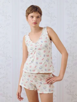 Go Slow Frill Camisole Summer Berries