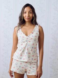 Go Slow Frill Shorts Summer Berries