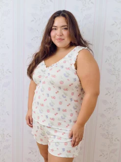 Go Slow Frill Shorts Summer Berries