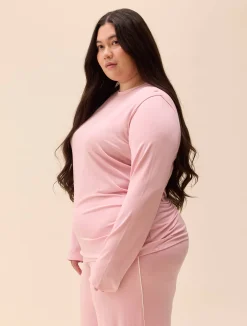 Go Slow Long Sleeve Top Pink