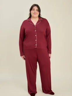 Go Slow Pants Burgundy