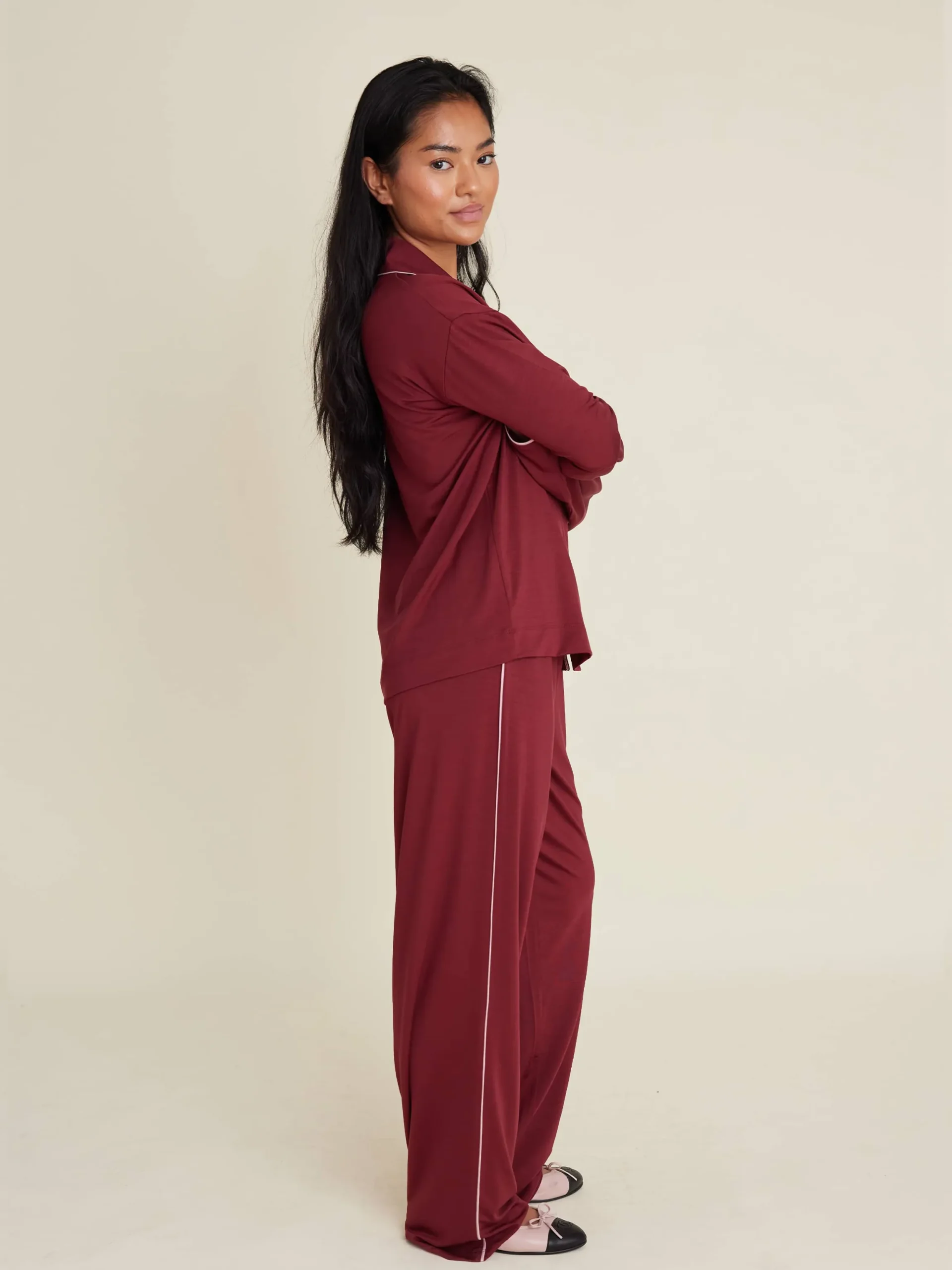 Go Slow Pants Burgundy