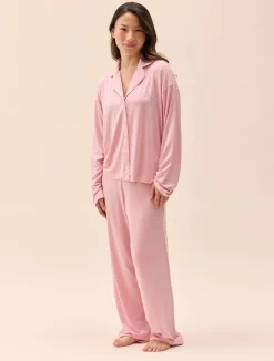 Go Slow Pants Pink/White