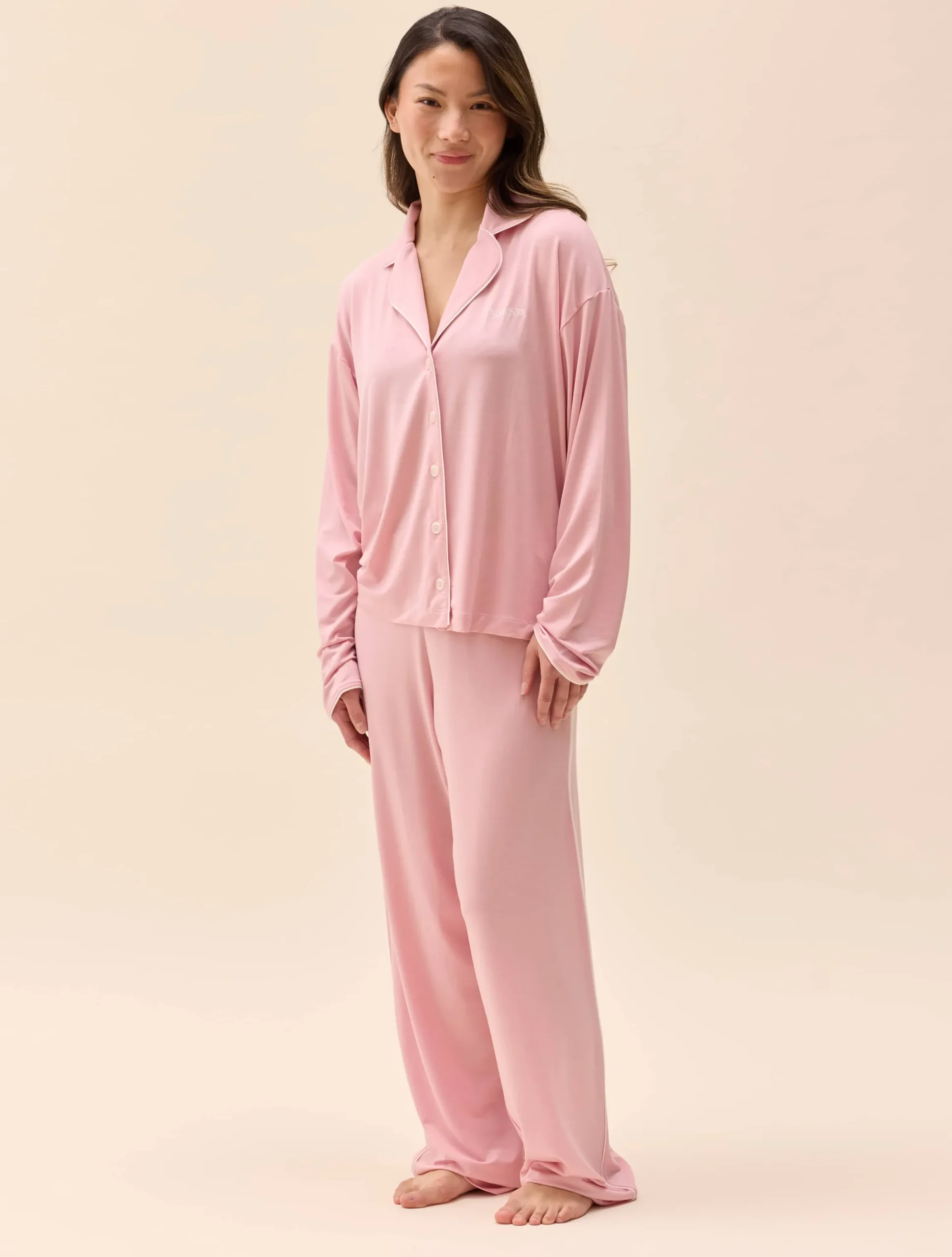 Go Slow Pants Pink/White