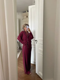 Go Slow PJ Shirt Burgundy