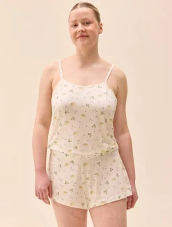 Go Slow Strap Top Marula Bloom