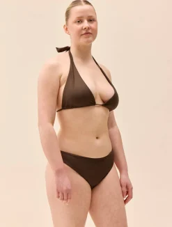 Halterneck Bikini Top Cocoa
