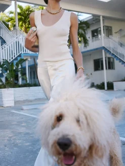 Knitted Tank Top Ivory
